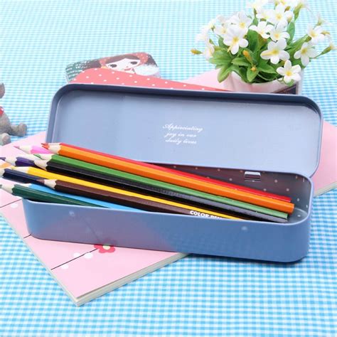 metal box 24 pencils|tin pencil boxes for sale.